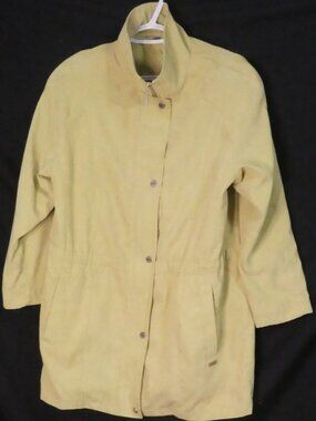 SEQUENCE Mustard Yellow Lightweight Utility Jacket Coat Size Large